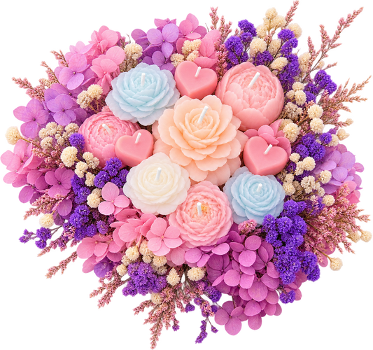 Pastel Heart Garden