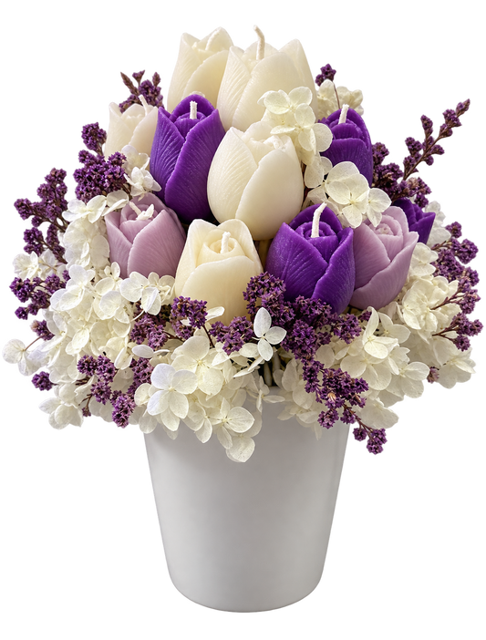 Violet Tulip Elegance